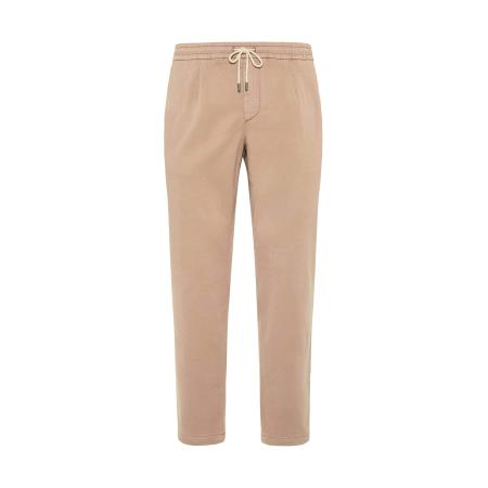 Boggi Milano Bandplooibroek taupe