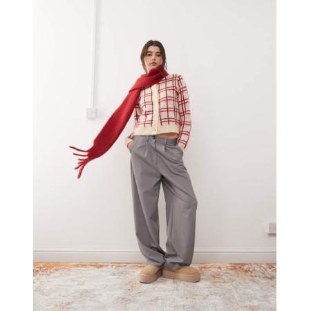 Miss Selfridge Elegante broek met wijde pijpen in grijs