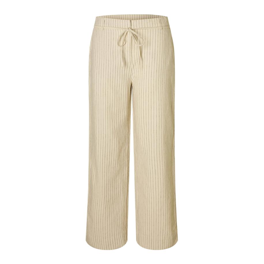 Selected SELECTED Broek SLFJohanne ecru / grijs -