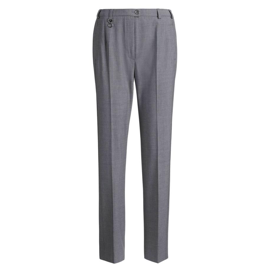 Goldner Goldner Pantalon Carla grijs gemêleerd -