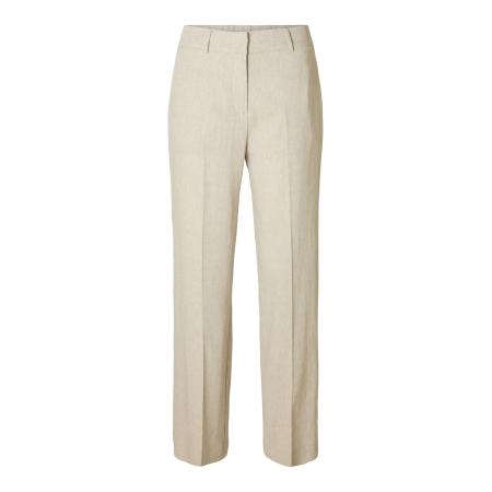 Selected SELECTED Pantalon TANIA-RITA beige / beige gemêleerd
