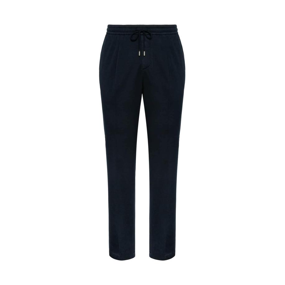 Boggi Milano Bandplooibroek navy Blauw