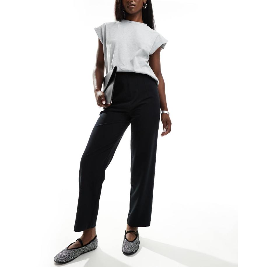 Miss Selfridge Essentials Cigarette-broek in zwart Zwart