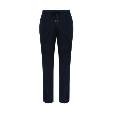 Boggi Milano Bandplooibroek navy