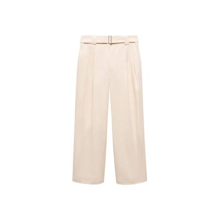 Mango MANGO Bandplooibroek Myriam lichtbeige
