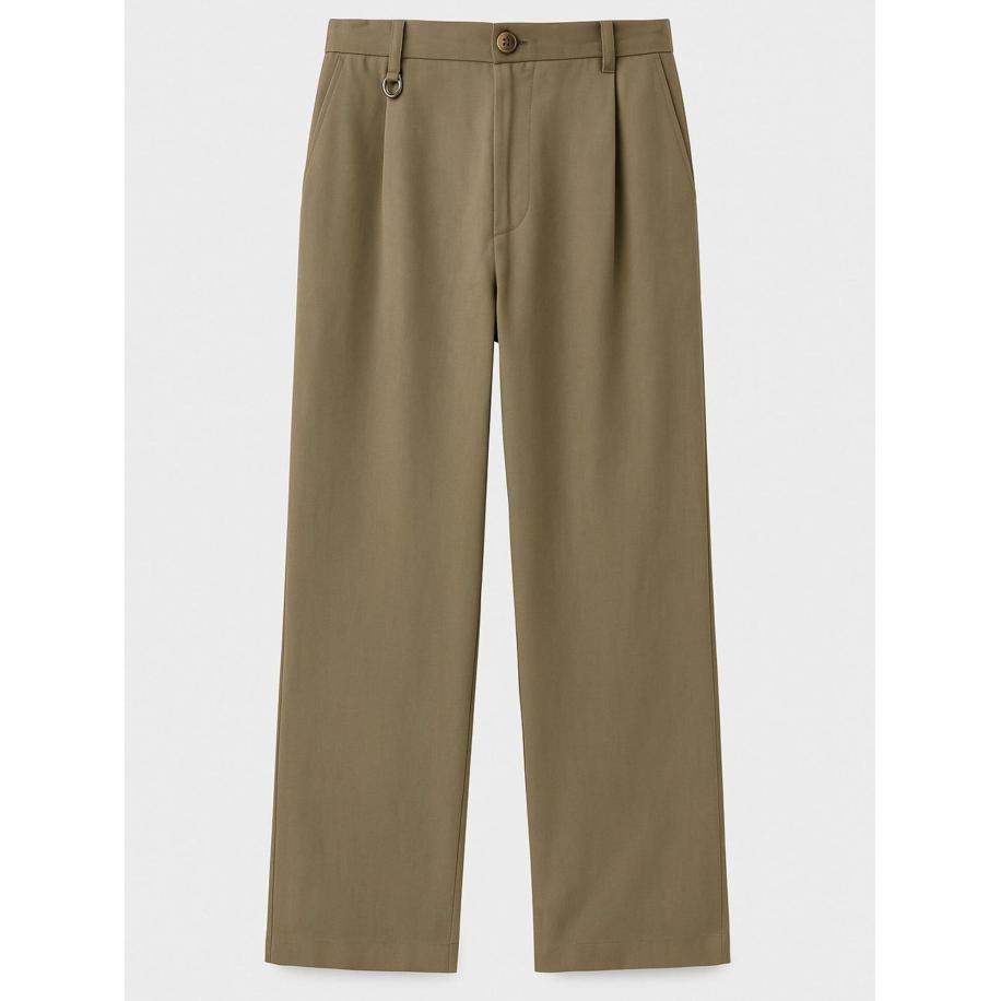 Dandalo Dandalo Bandplooibroek kaki -