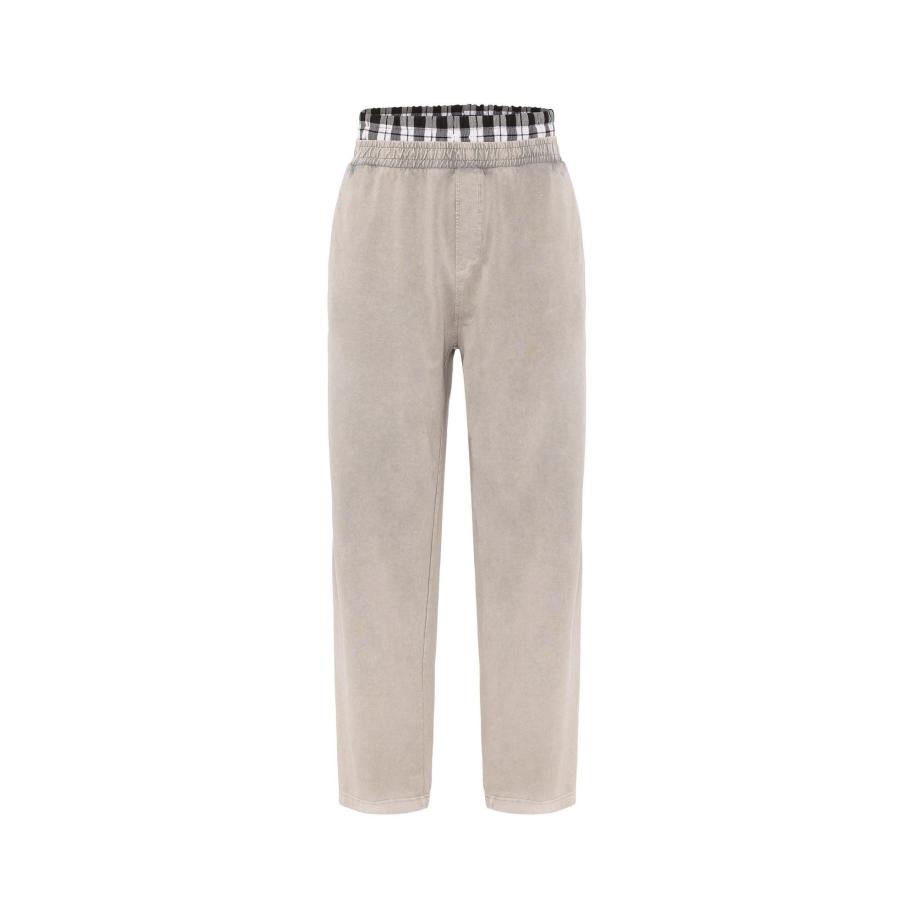 Dandalo Dandalo Broek stone grey / zwart / offwhite -