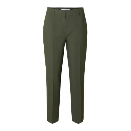 Selected SELECTED Pantalon SLFRITA-RIA donkergroen