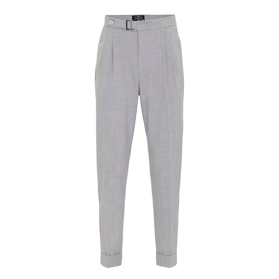 Dandalo Dandalo Bandplooibroek lichtgrijs -