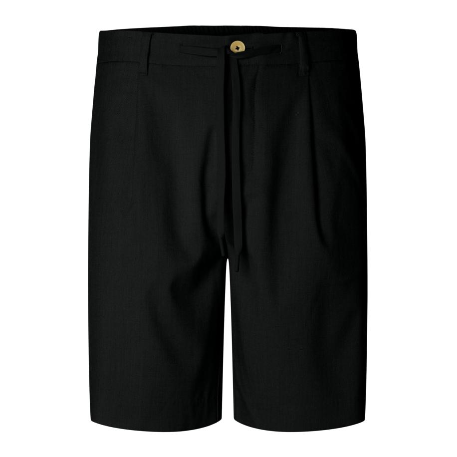 Selected SELECTED Bandplooibroek Leroy zwart -