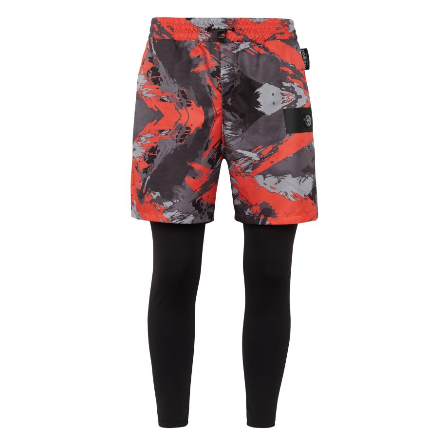 Plein Sport Plein Sport Broek grijs / donkergrijs / kreeft / zwart -