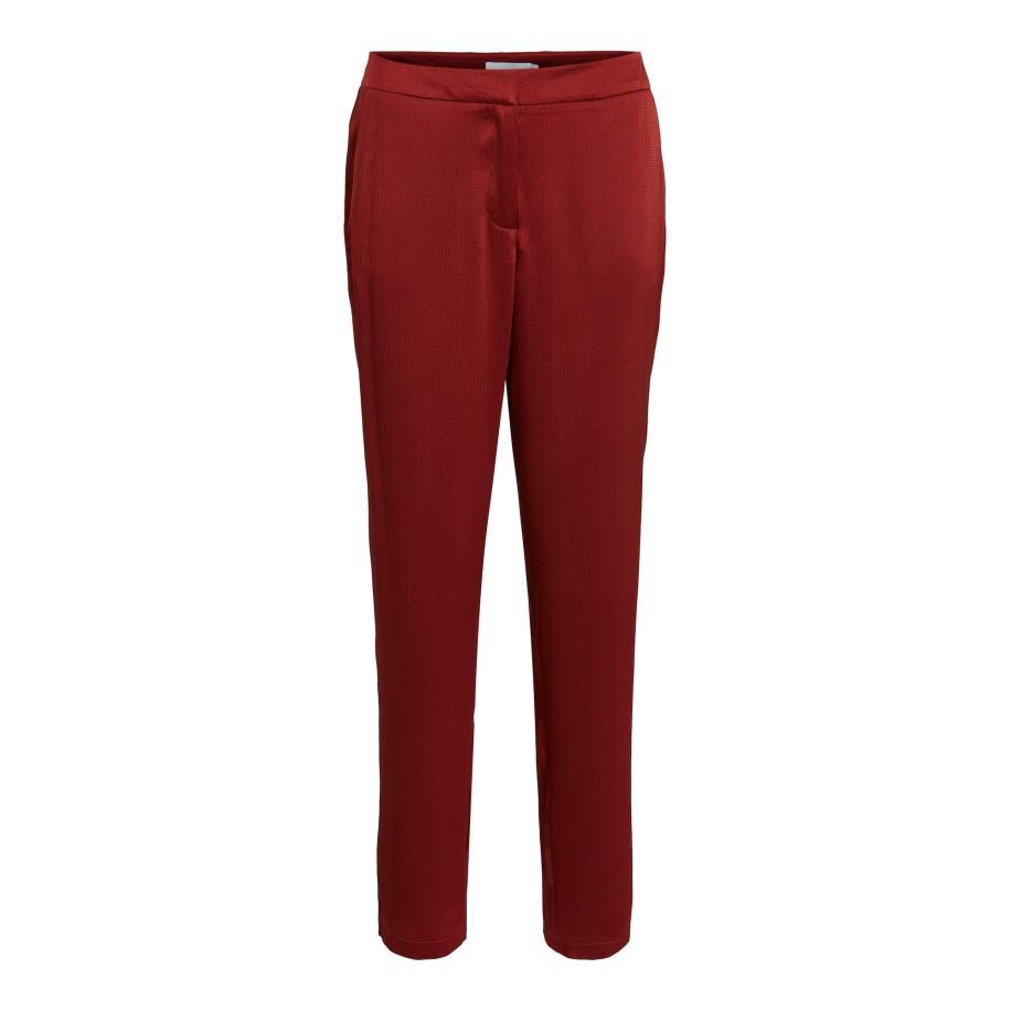 Vila VILA Broek Dubla donkerrood -