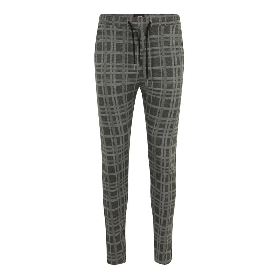 Denim Project Denim Project Broek Ponte Roma grijs / donkergrijs / rood / zwart -