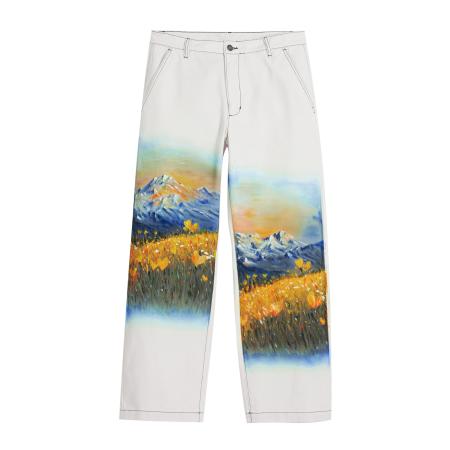 Desigual Desigual Broek gemengde kleuren / wit