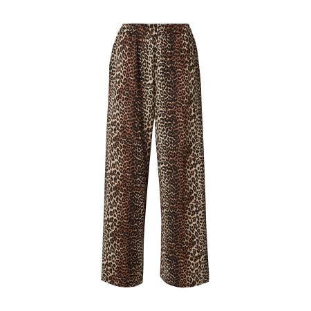 Pieces PIECES Broek PCJEO bruin / cappuccino / zwart