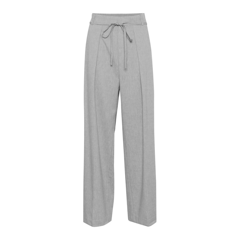 InWear InWear Bandplooibroek YanIW grijs gemêleerd -