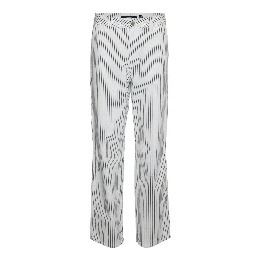 Vero Moda VERO MODA Broek Carly navy / wit -