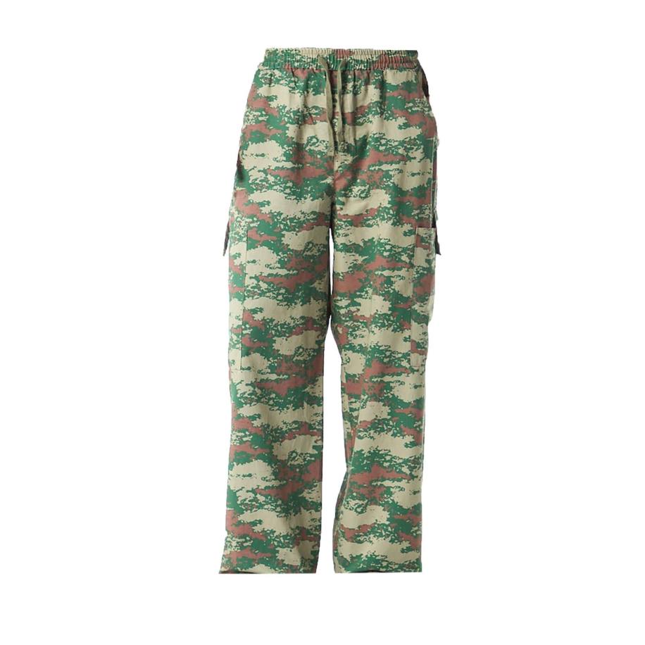 Dandalo Dandalo Broek kastanjebruin / smaragd / pastelgroen -