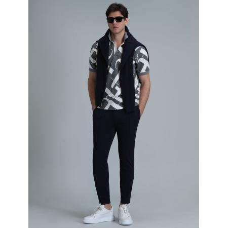 Lufian Lufian Broek donkerblauw