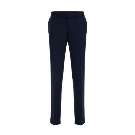 Fundamentals heren slim fit pantalon - Slim Fit - Donkerblauw - Maat: 46L