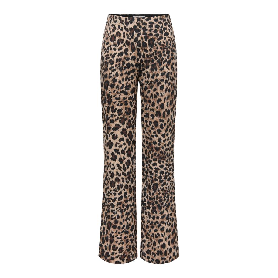 Only ONLY Broek ONLTHALIA beige / bruin / zwart -