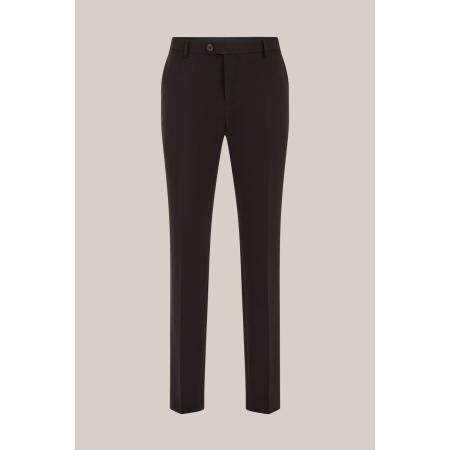 Fundamentals heren slim fit pantalon - Slim Fit - Donkerbruin - Maat: 42