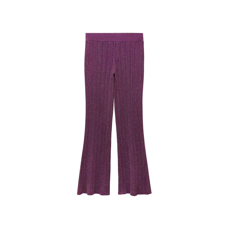 Mango MANGO Broek Cooper zilvergrijs / roodviolet -