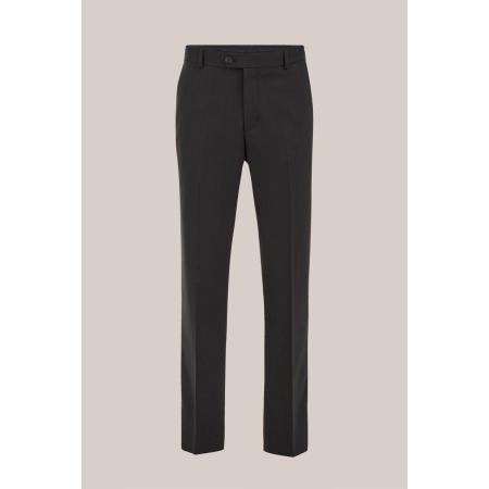 WE Fashion Heren slim fit pantalon met jacquard print - Slim Fit - Donkergroen - Maat: 44