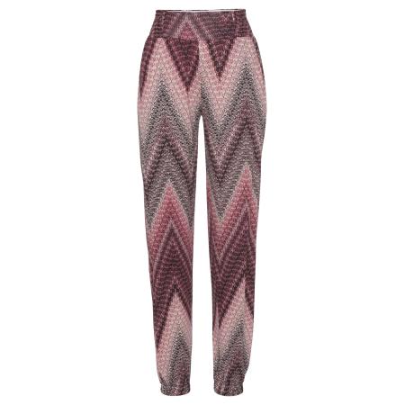 Lascana LASCANA Broek Missoni aubergine / bessen / wijnrood