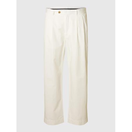 Selected SELECTED Bandplooibroek Adam natuurwit