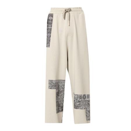 VAMOS CLO VAMOS CLO Broek Wax Plant grijs / zwart / wit