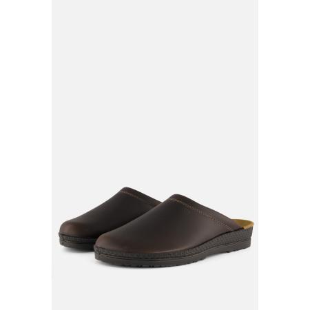 Rohde Pantoffels bruin Leer