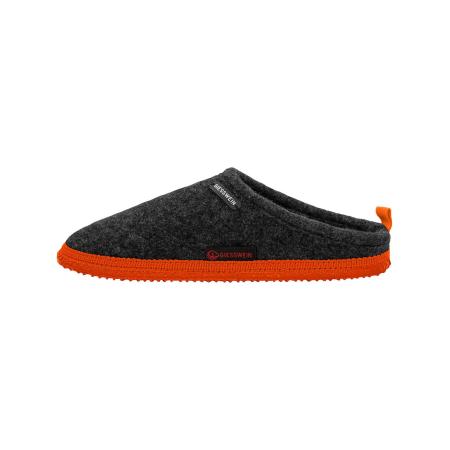 Giesswein GIESSWEIN Huisschoen antraciet / lichtoranje / wit