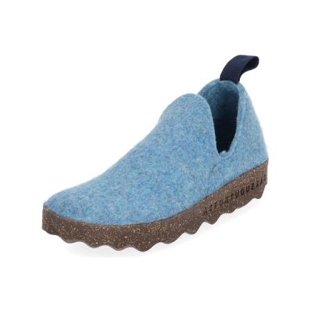 Asportuguesas Asportuguesas Huisschoenen lichtblauw / blauw gemêleerd