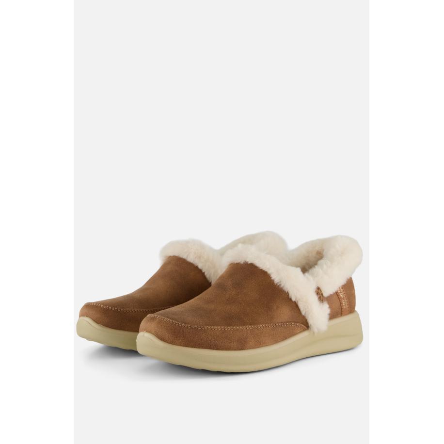 Skechers Slip-ins Cozy Escape Pantoffel cognac Bruin