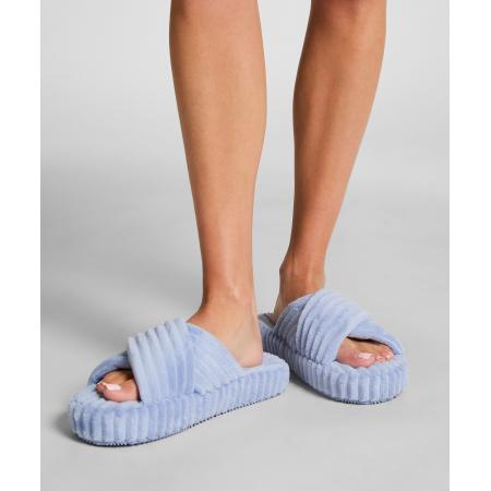 Hunkemöller Slipper Soft Rib Blauw