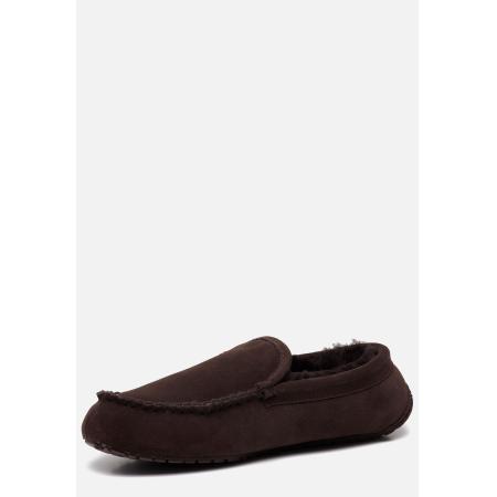 Warmbat Pantoffels donkerbruin Suede