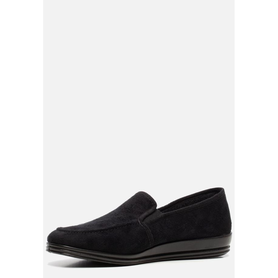 Rohde Pantoffels zwart Textiel Zwart