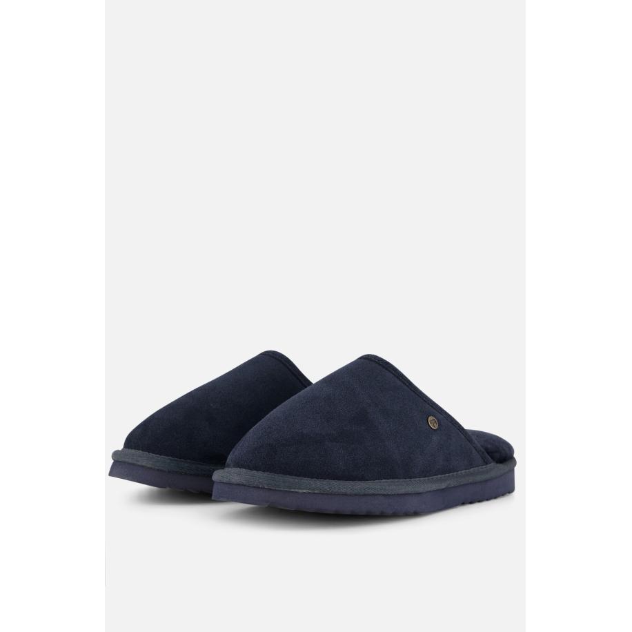 Warmbat Classic Pantoffels blauw Suede Blauw