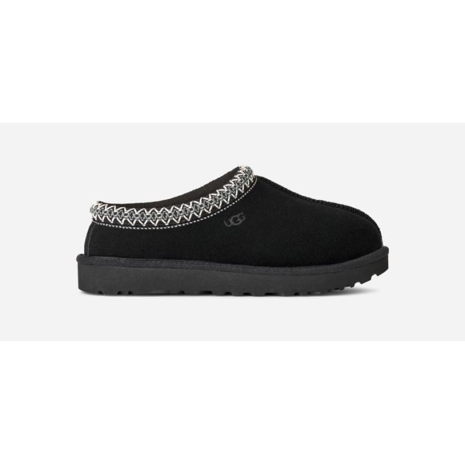 UGG® Tasman II voor dames | Sheepskin instapschoenen op UGG®.com/eu/nl/nl in Black, Maat 37, Suede -