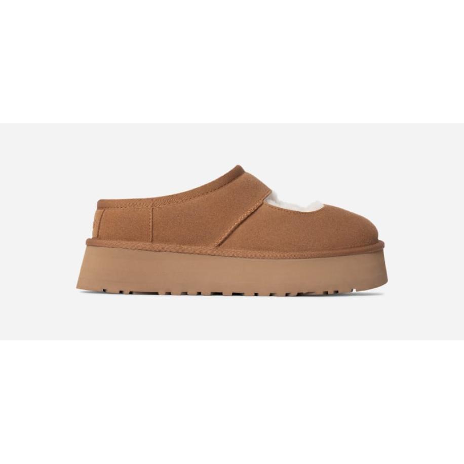 UGG® Bea Mary Jane in Brown, Maat 43, Suede Rood