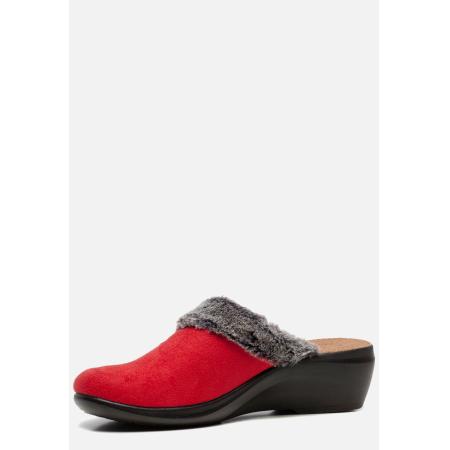 Fly Flot Pantoffels rood Textiel