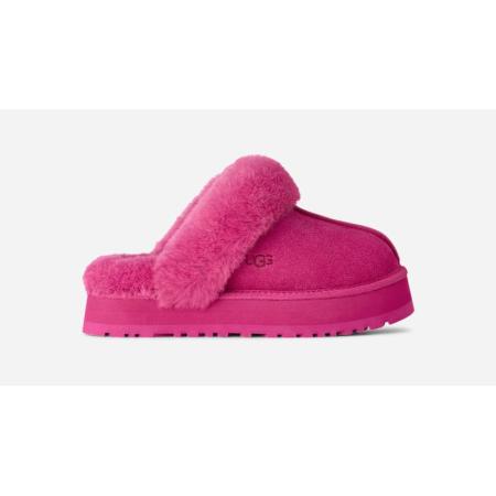 UGG® Disquette-pantoffel voor dames in Dark Peony, Maat 39, Suede