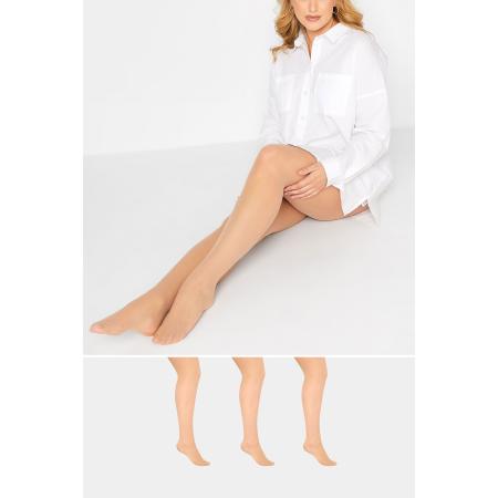 Yours 3 Paar 20 Denier Panty's In Nude (Ladder Resist)Size 66-68