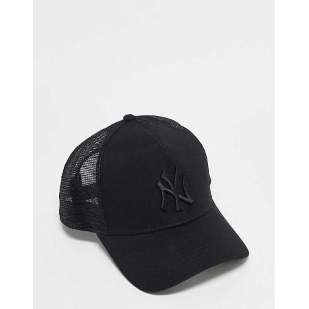 New Era 9Forty MLB NY Yankees Truckerpet in zwart
