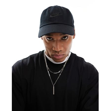 Nike - Club - Pet met logo in zwart