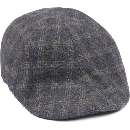 Suitable Peaky Cap Geweven Ruit Grijs -