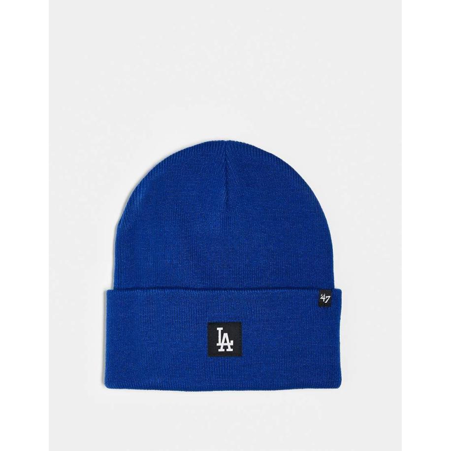 47 Brand LA Dodgers Gebreide beanie met klein logo in blauw Blauw