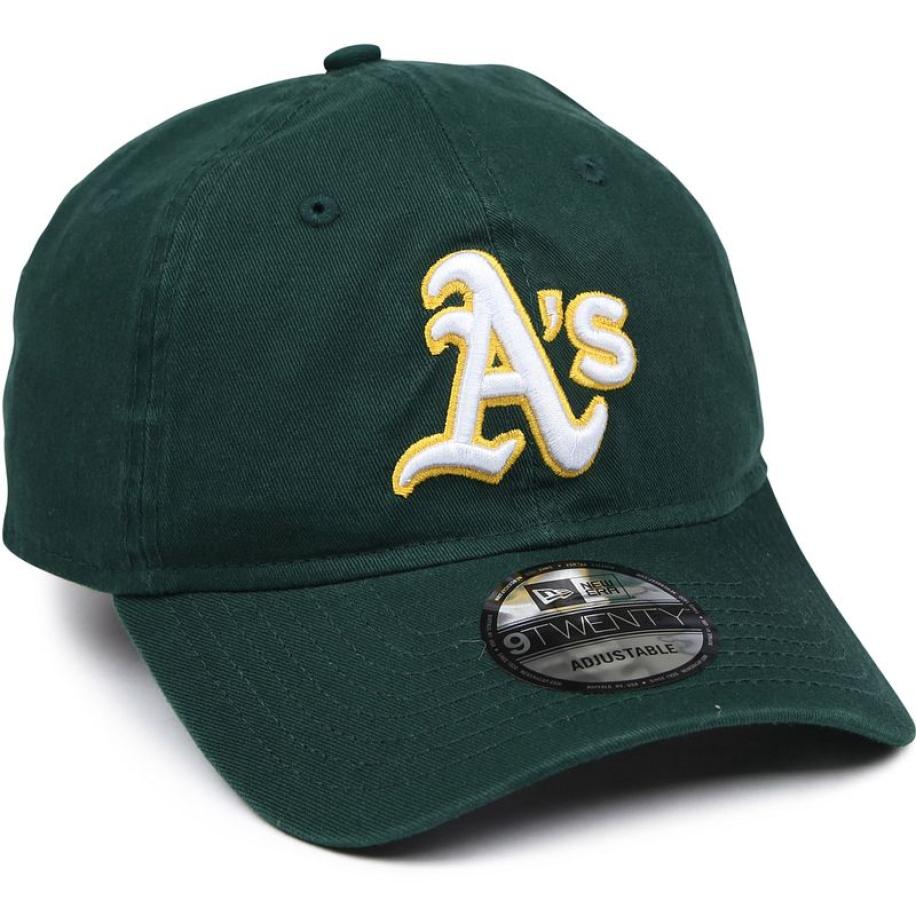 New Era Oakland Athletics Cap Washed Donkergroen - Groen