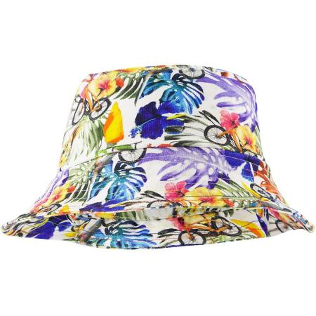 R2 Amsterdam Bucket Hat Print Multicolour -
